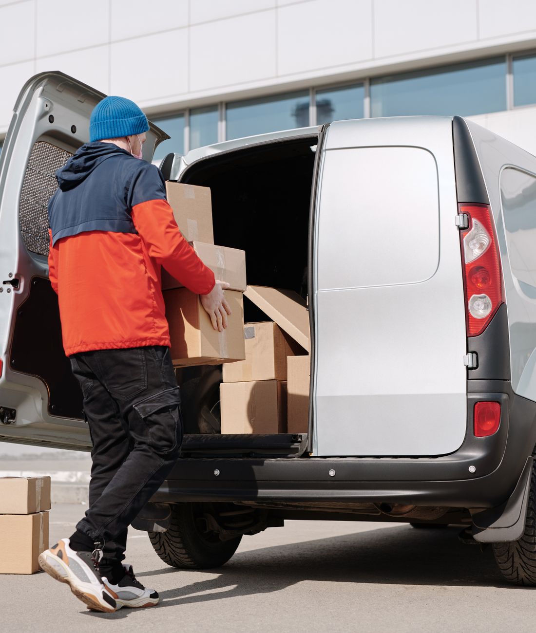 Relo crew loading a home move onto our own van