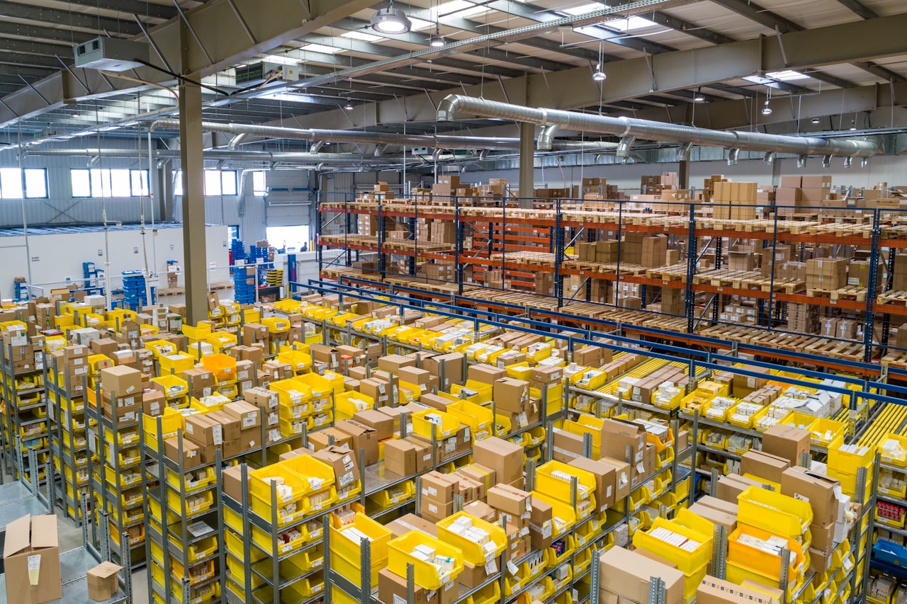 Climate-controlled storage bins in a Singapore warehouse